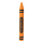 Wax crayon out of styrofoam, self-standing     Size: 80x9cm    Color: orange/black