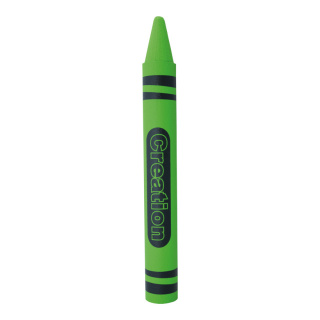 Wax crayon out of styrofoam, self-standing     Size: 80x9cm    Color: green/black