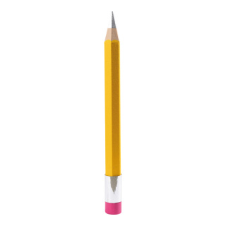 Crayon avec gomme en polystyrène, autoportant     Taille: 93x7,5cm    Color: jaune/rose