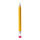 Pencil with rubber out of styrofoam, self-standing     Size: 93x7,5cm    Color: yellow/pink