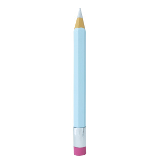 Crayon avec gomme en polystyrène     Taille: 93x7,5cm    Color: bleu/rose