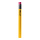 Crayon avec gomme en polystyrène, sans pointe, autoportant     Taille: 92x7,5cm    Color: jaune/rose