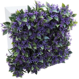 Blumenbox BLUME SILBER.LILA für Innen und Außen, 20x20x12cm
