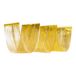Wave curtain 3-fold - Material: metal foil - Color: gold...