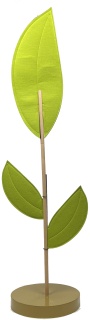 Filzblatt  XL 3-Blätter 190x60cm Farbe: Hellgrün mit Abnähern