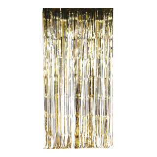 Rideau de fil  feuille métallique Color: doré Size: 100x200cm