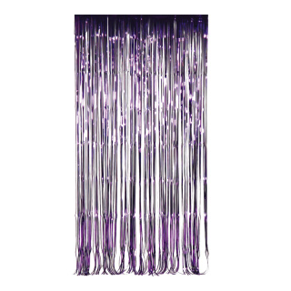 Rideau de fil  feuille métallique Color: violet Size: 100x200cm