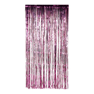 Rideau de fil  feuille métallique Color: cerise Size: 100x200cm
