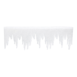 Frise cônes glaçes  en 2cm natte de neige Color: blanc Size: 100x30cm