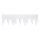 Eiszapfenfries aus 2cm Schneematte, schwer entflammbar nach B1     Groesse:100x30cm    Farbe:weiß   Info: SCHWER ENTFLAMMBAR