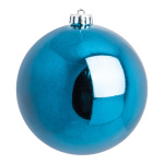 Boule de Noël bleu 12pcs./blister brillant plastique...