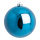 Boule de Noël bleu 12pcs./blister brillant plastique Color: bleu Size: Ø 6cm