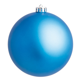 Boule de Noël mat bleu 6pcs./blister mat plastique Color: mat bleu Size: Ø 8cm