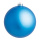 Boule de Noël mat bleu  mat plastique Color: mat bleu Size: Ø 14cm