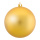 Christmas ball matt gold made of plastic - Material: flame retardent according to B1 - Color: matt gold - Size: Ø 20cm