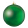Christmas ball matt green made of plastic - Material: flame retardent according to B1 - Color: matt green - Size: Ø 20cm