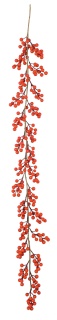 Beerengirlande aus Styropor     Groesse:150cm    Farbe:orange