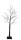Tree with 48 warm white LEDs - Material: out of plastic - Color: black/warm white - Size: 120cm X Kunststofffuß: 18x18x5cm