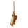Eichhörnchen aus Kunstharz, ca.38cm Seil hängend     Groesse:34x8x13cm    Farbe:braun