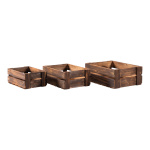 Crates 3 pcs., out of fir wood, nested     Size:...
