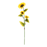 Sonnenblume 3-fach, aus Kunststoff/Kunstseide, 4...