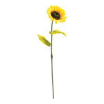 Sonnenblume aus Kunststoff/Kunstseide, 2 Blätter...