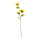 Sonnenblume 2-fach, aus Kunststoff/Kunstseide, 4 Blätter     Groesse:90cm, Blüte: Ø 16cm, Ø 14cm    Farbe:gelb/grün