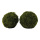Moss balls 2 pcs., out of styrofoam/plastic, with artificial moss     Size: 15cm    Color: green