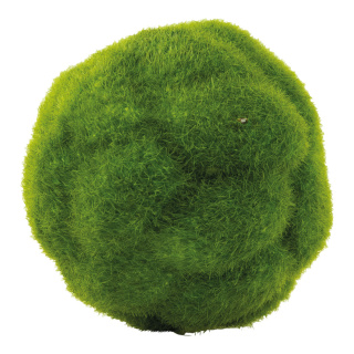 Moosball aus Styropor/Kunststoff, beflockt     Groesse: 8cm    Farbe: grün