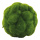 Moosball aus Styropor/Kunststoff, beflockt     Groesse: 10cm    Farbe: grün