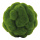 Moosball aus Styropor/Kunststoff, beflockt     Groesse: 15cm    Farbe: grün