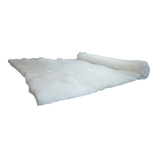 Schneewatte aus Polyester, schwer entflammbar nach DIN4102-B1     Groesse:25x1m, ca. 5,3 kg    Farbe:weiß