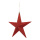 Stern aus Kunststoff, beglittert, mit Hänger     Groesse:20cm    Farbe:rot