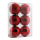 Weihnachtskugeln      Groesse:Ø 10cm, 6 Stk./Blister, aus Kunststoff, sortiert, mit Hänger    Farbe:rot