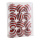 Weihnachtskugeln      Groesse:Ø 8cm, 12 Stk./Blister, aus Kunststoff, wellenförmig, sortiert, mit Hänger    Farbe:rot/weiß