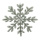 Schneeflocke aus Kunststoff/Metall, flach, beflockt, mit Hänger     Groesse:Ø 53cm    Farbe:weiß