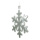 Schneeflocke mit Spiegeleffekt aus Schaumstoff, mit Nylonfaden     Groesse:40cm    Farbe:weiß/silber