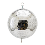Mirror ball out of styrofoam, with double hooks for...