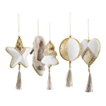 Baumschmuck 5 Stk., aus Styropor/Samt, sortiert, mit...