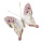 Baumschmuck »Schmetterling« aus Kunststoff/Samt, mit Clip     Groesse:14x5cm    Farbe:fuchsia/gold
