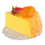 Cake slice cheese cake - Material: foam - Color: nature -...