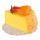 Morceau de gâteau gâteau fromage mousse Color: nature Size: 7x10cm