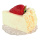 Morceau de gâteau tarte à la crème mousse Color: blanc Size: 7x10cm