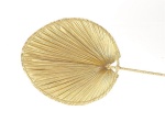 Stiel Palmblat Oval, L115cm B46cm, Gold