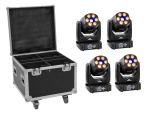 EUROLITE Set 4x LED TMH-H90 + Case with wheels
