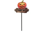 EUROPALMS Halloween Bodenstecker Kürbis  Zoll KEEP OUT Zoll , 50cm