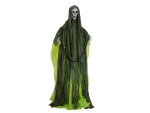 EUROPALMS Halloween Figure Skeleton with green cape, animated, 170cm