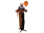 EUROPALMS Halloween Figur Clown mit Luftballon, animiert, 166cm