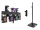 EUROLITE Set LED KLS Scan Pro Next FX Compact Light Set + BPS-3 Loudspeaker Stand black