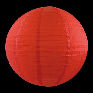 Lanterne en nylon, pour lintérieur et lextérieur     Taille: Ø 30cm    Color: rouge